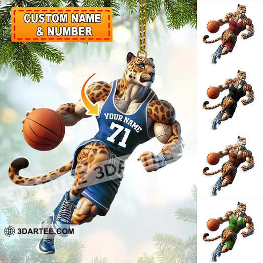 Custom Name And Number Basketball Ornament Lover Christmas Gift