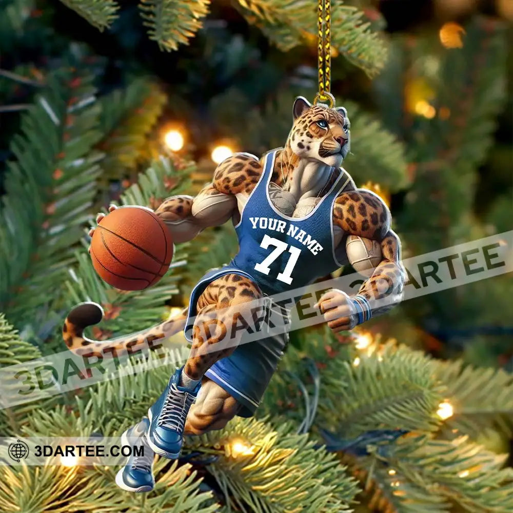 Custom Name And Number Basketball Ornament Lover Christmas Gift