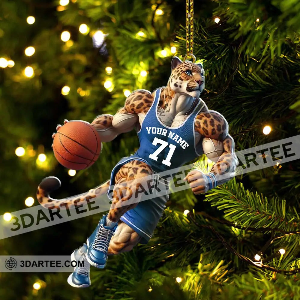 Custom Name And Number Basketball Ornament Lover Christmas Gift