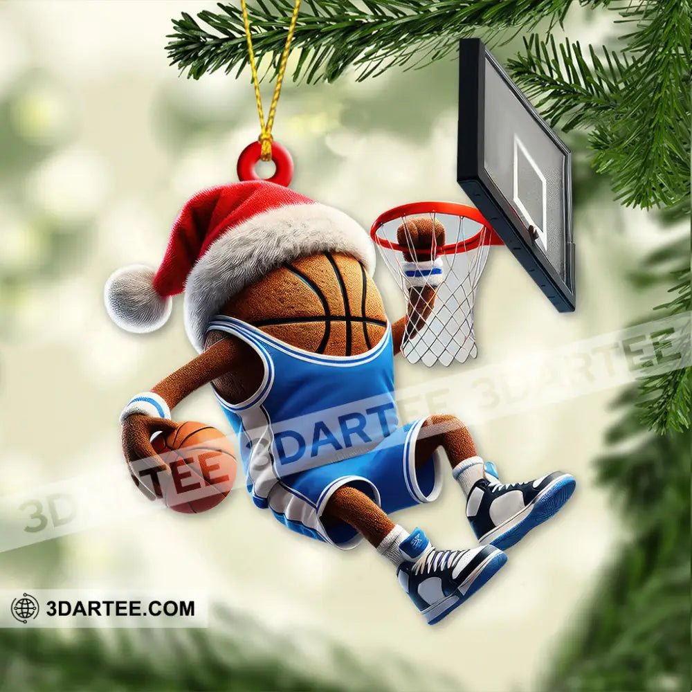 Custom Name And Number Basketball Ornament Team Christmas Gift 3.54’’ / 1