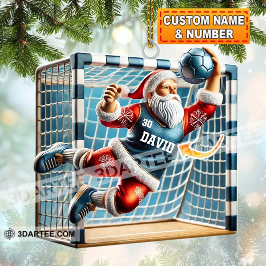 Custom Name And Number Soccer Ornament Christmas Gift