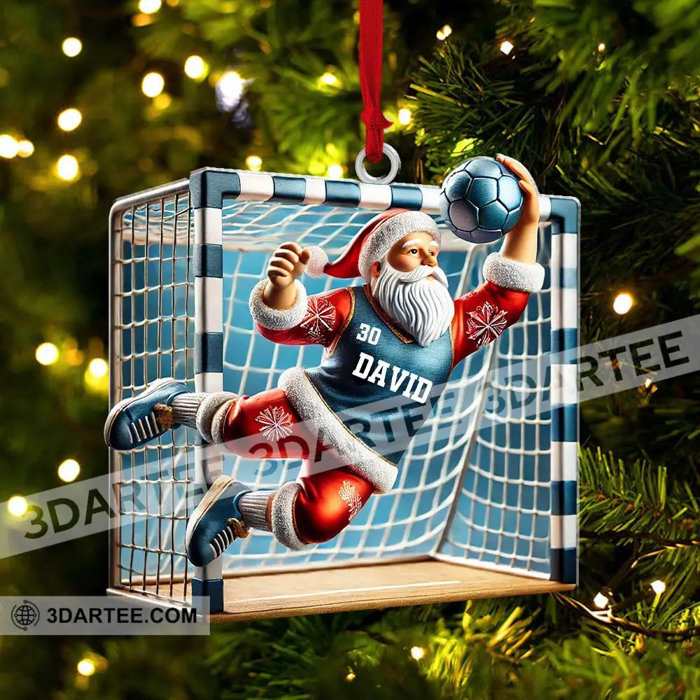 Custom Name And Number Soccer Ornament Christmas Gift