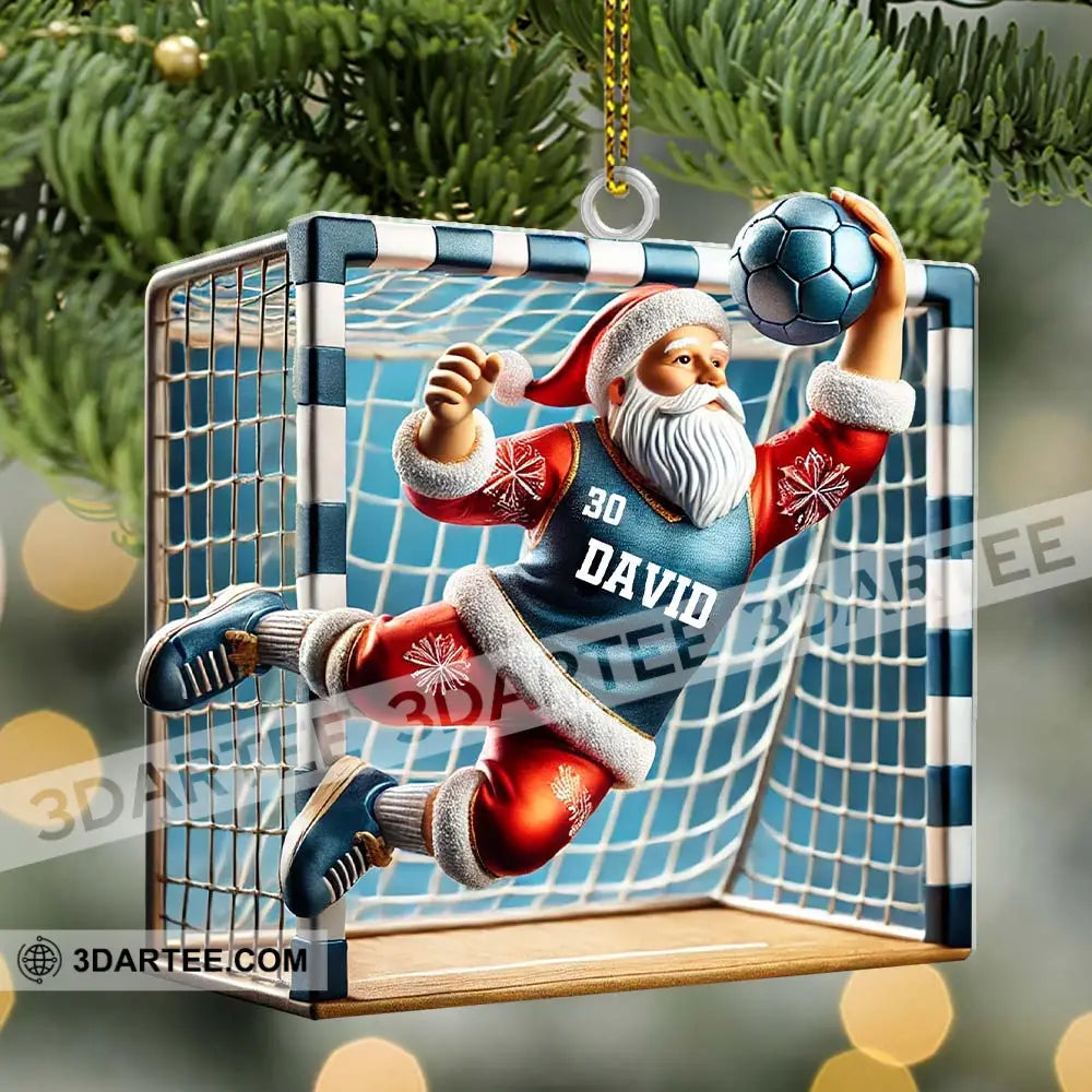 Custom Name And Number Soccer Ornament Christmas Gift