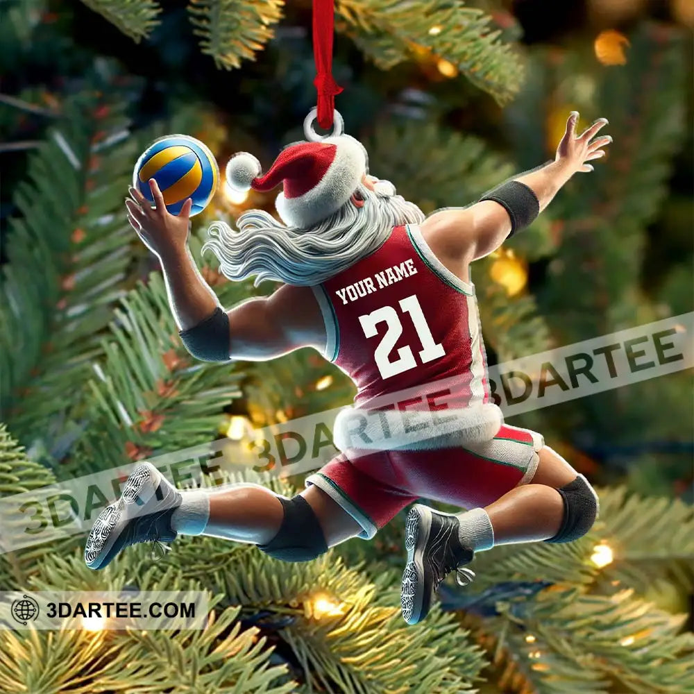 Custom Name And Number Basketball Ornament Christmas Gift For Lover 3.54’’ / 1