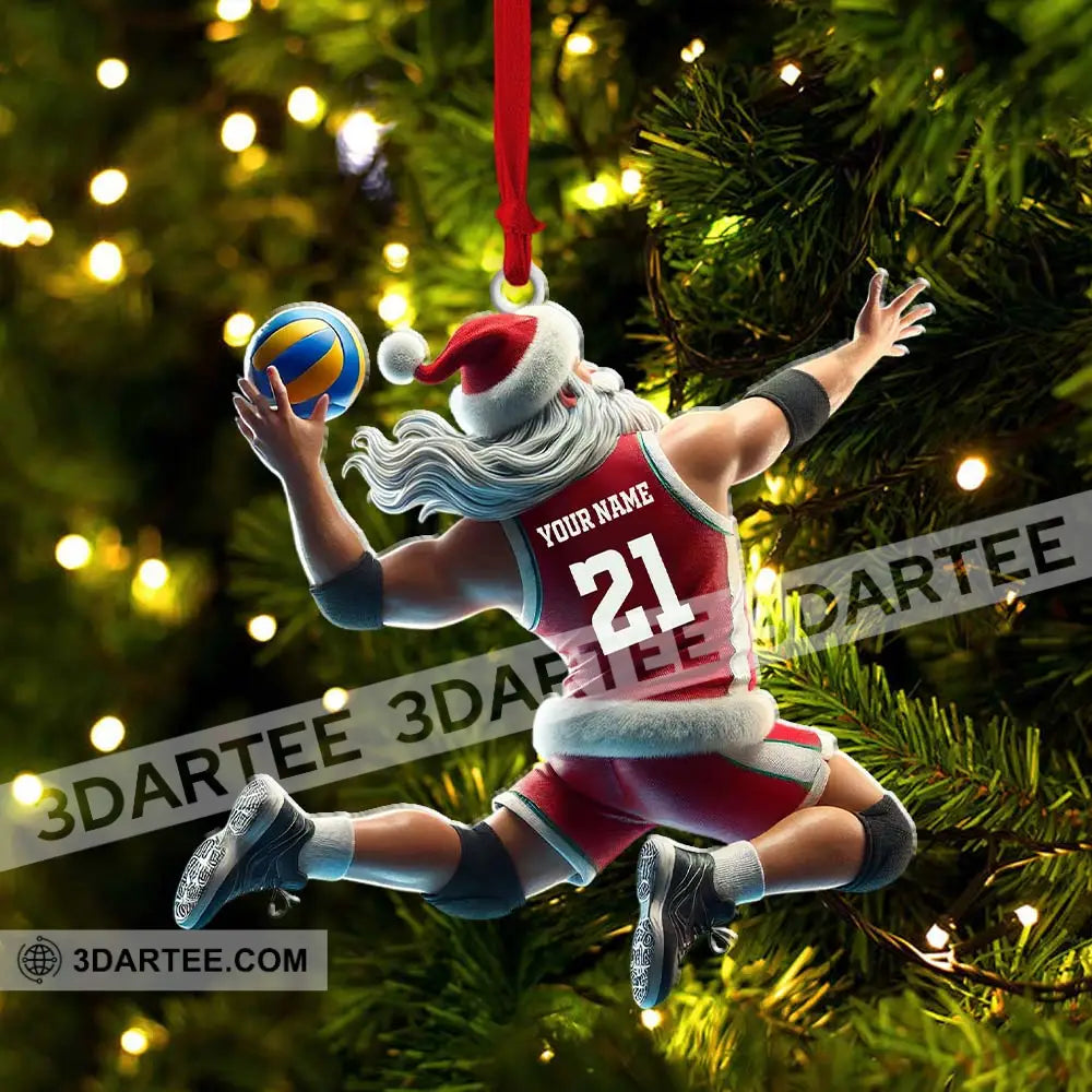 Custom Name And Number Basketball Ornament Christmas Gift For Lover