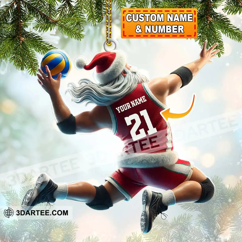 Custom Name And Number Basketball Ornament Christmas Gift For Lover