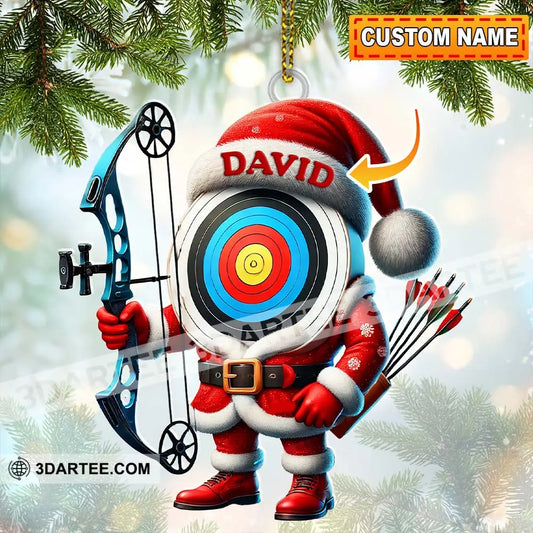 Custom Name Archery Ornament Christmas Gift Decoration