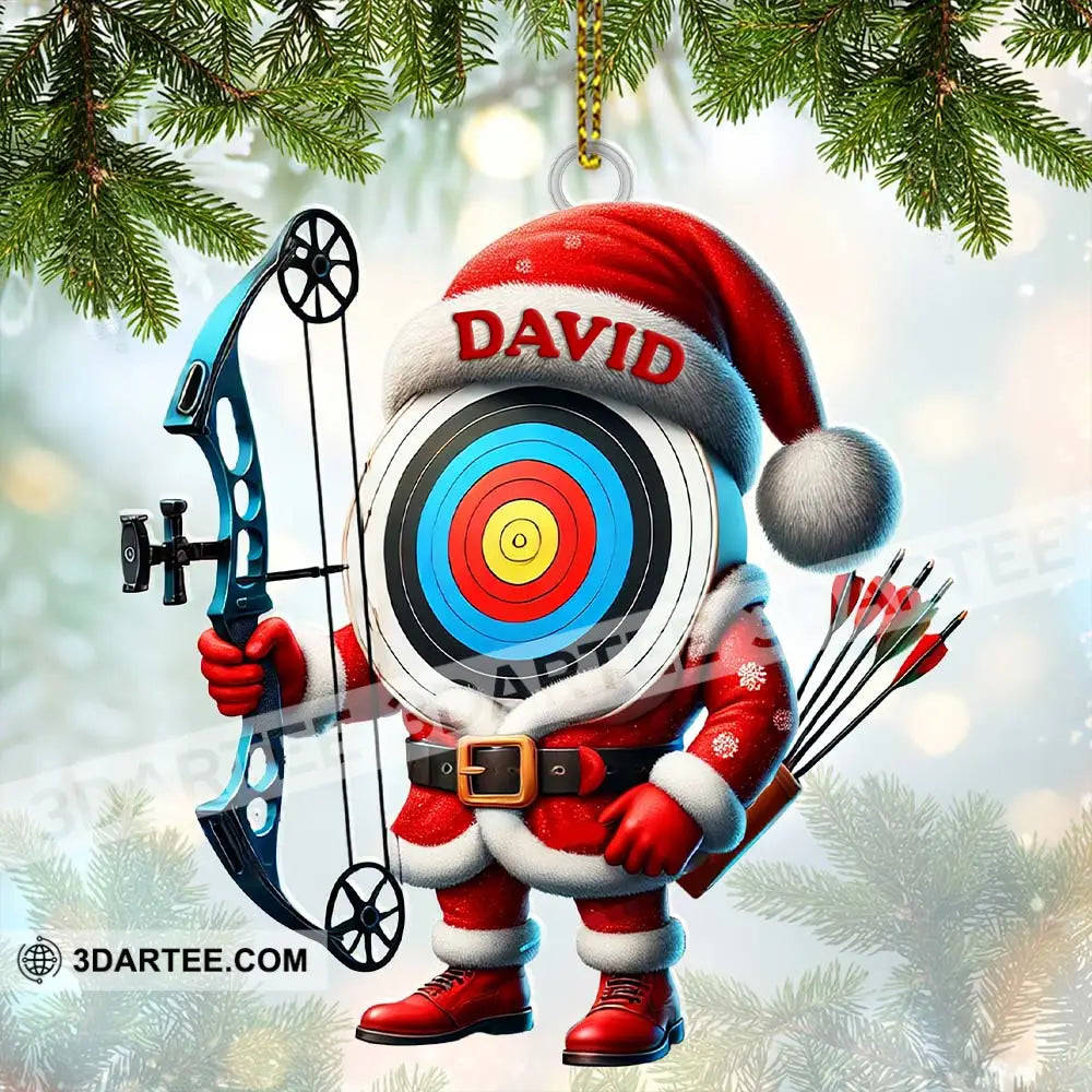 Custom Name Archery Ornament Christmas Gift Decoration 3.54’’ / 1