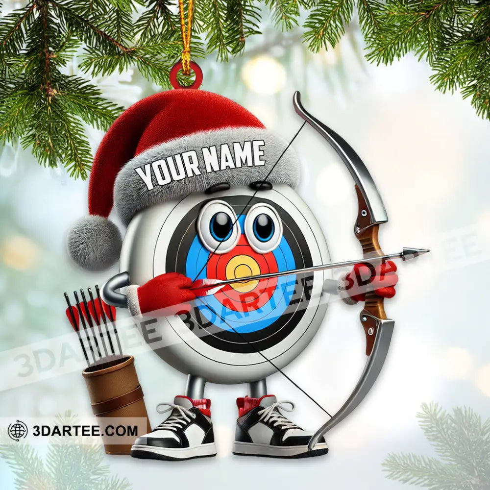 Custom Name Archery Ornament Christmas Gift Decoration 3.54’’ / 1