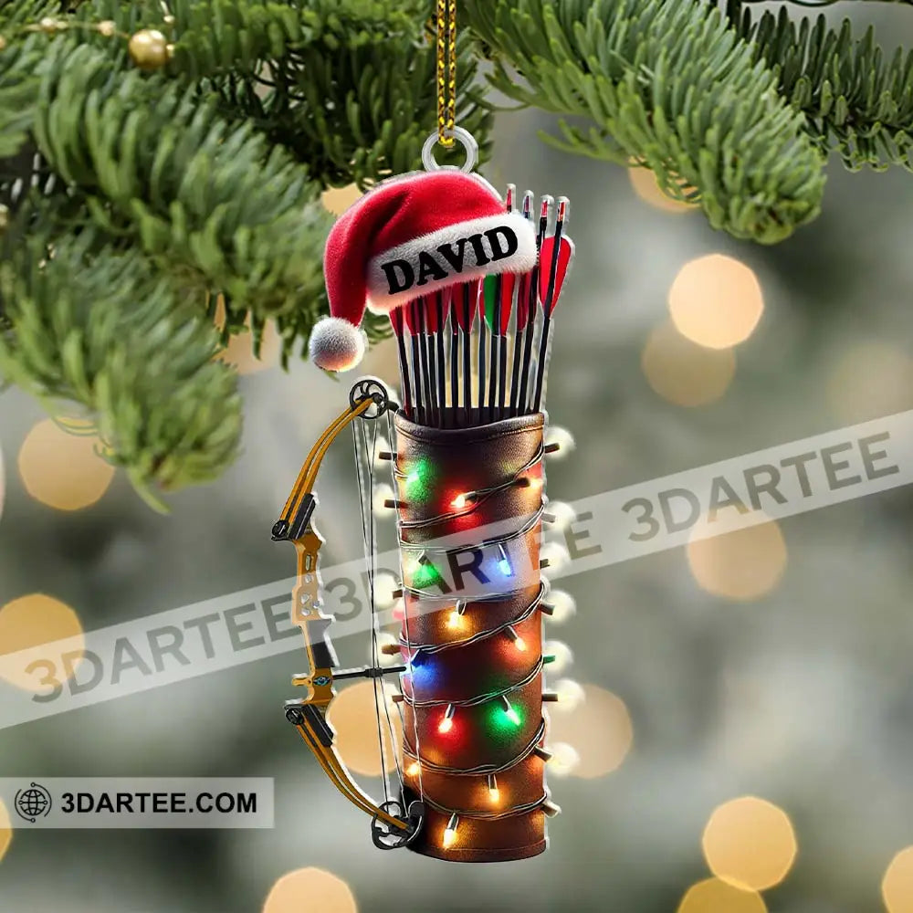 Custom Name Archery Ornament Christmas Gift Decoration