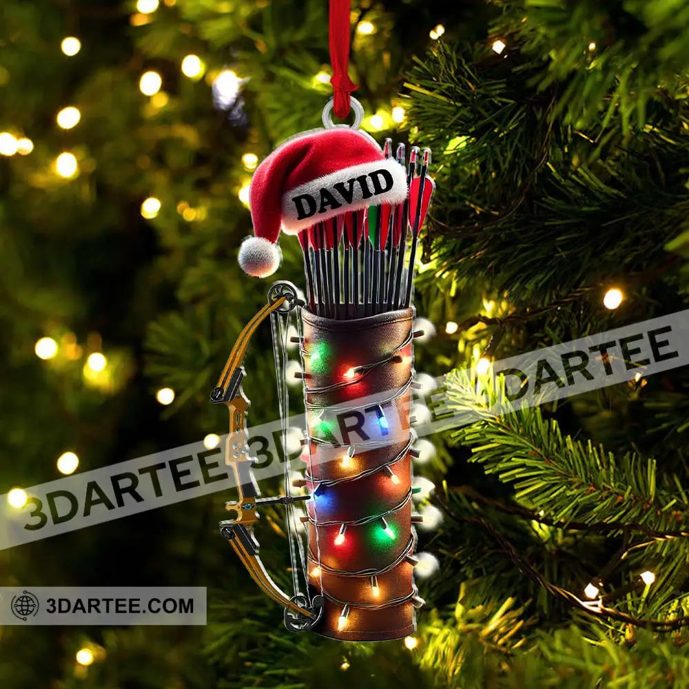 Custom Name Archery Ornament Christmas Gift Decoration