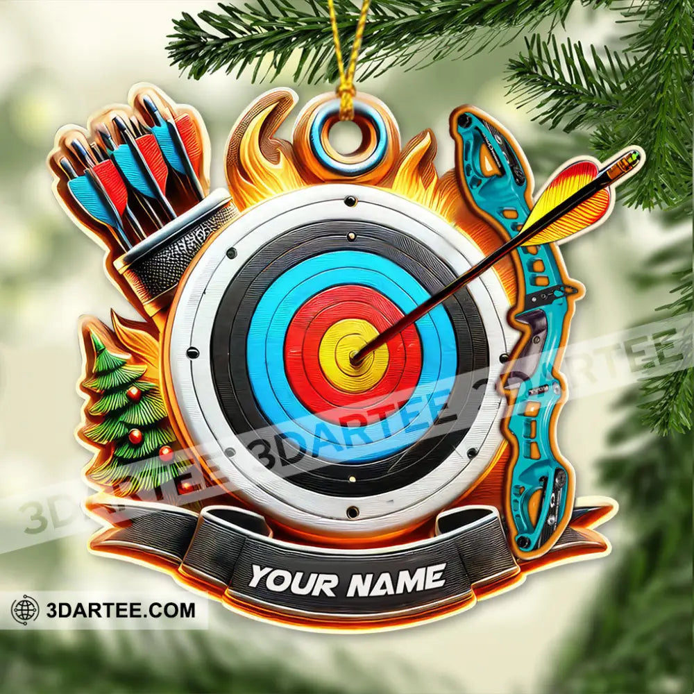 Custom Name Archery Ornament Christmas Gift For Lover 3.54’’ / 1