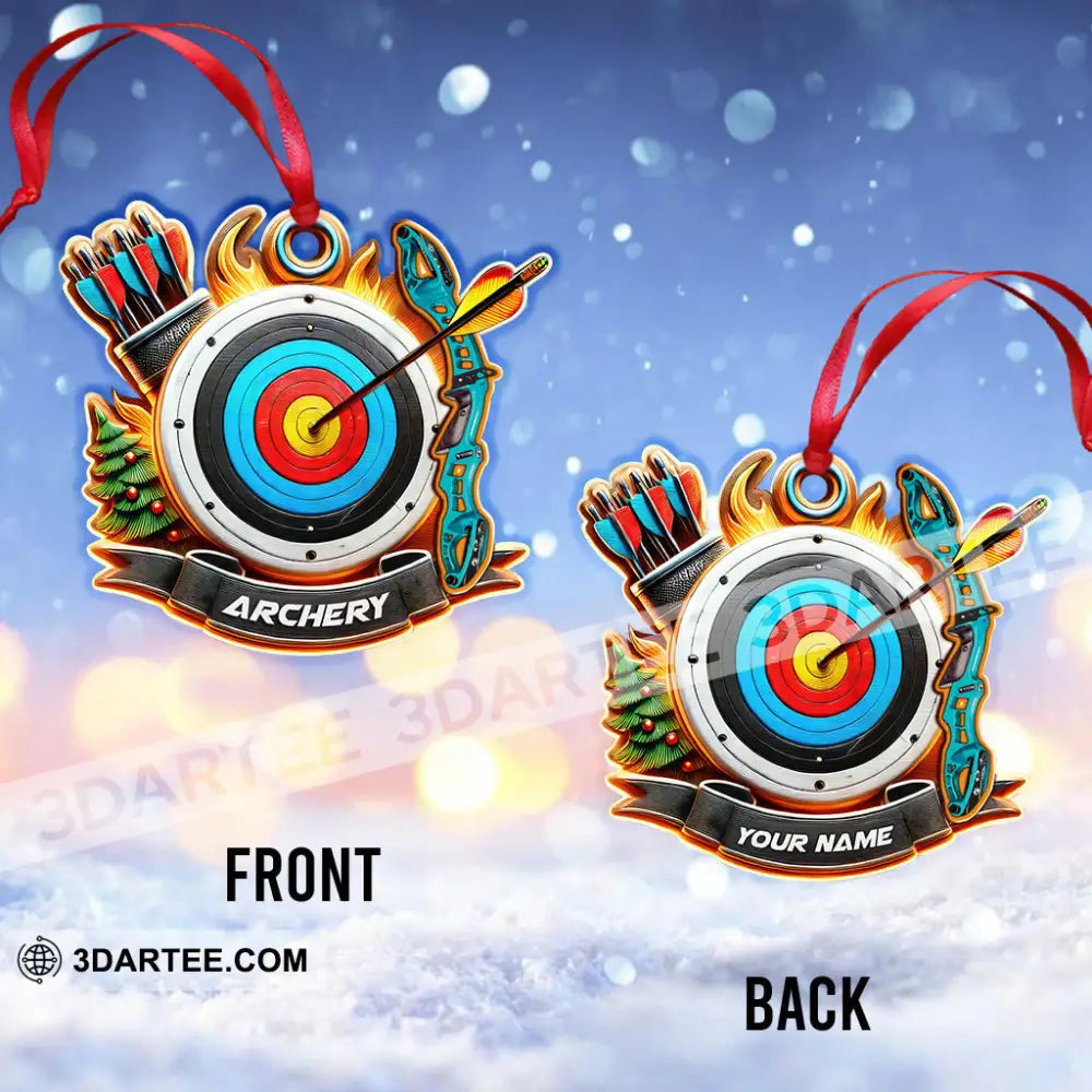Custom Name Archery Ornament Christmas Gift For Lover