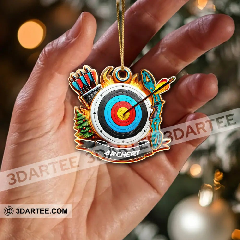 Custom Name Archery Ornament Christmas Gift For Lover