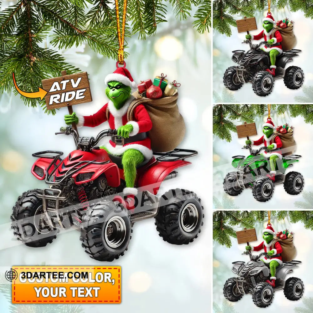 Custom Name Atv Ride Ornament Lover Christmas Gift