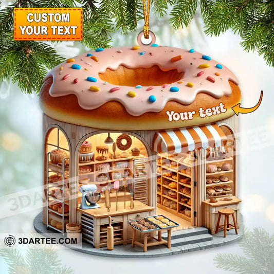 Custom Name Bakery Ornament Christmas Decoration For Shop