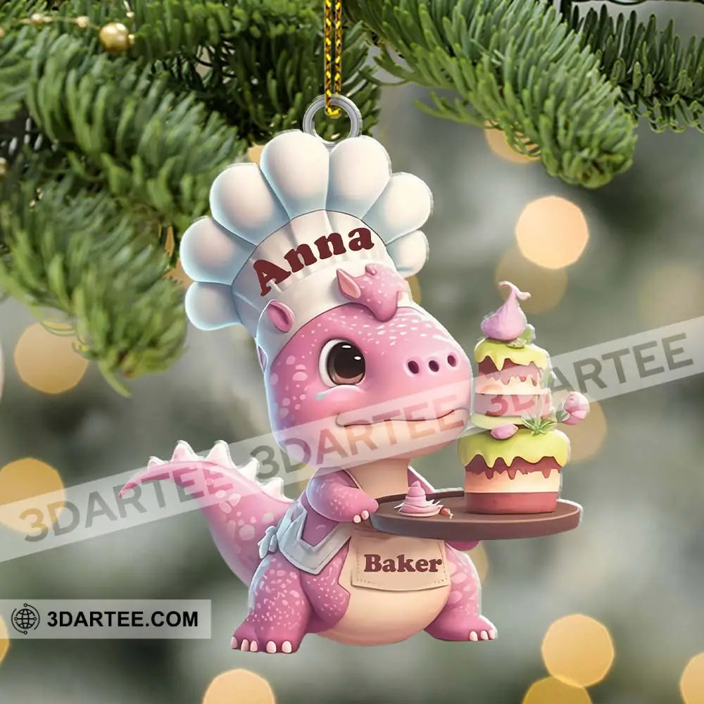 Custom Name Bakery Ornament Christmas Gift For Baking Lover