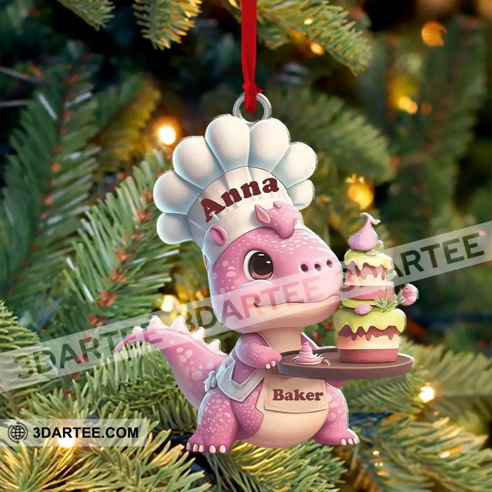 Custom Name Bakery Ornament Christmas Gift For Baking Lover