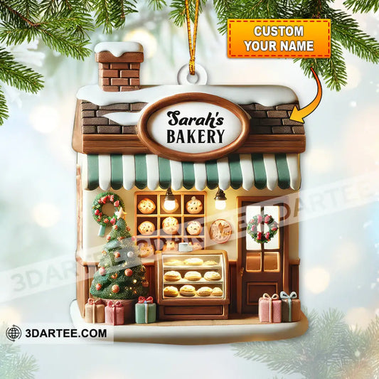 Custom Name Bakery Store Ornament Christmas Decoration