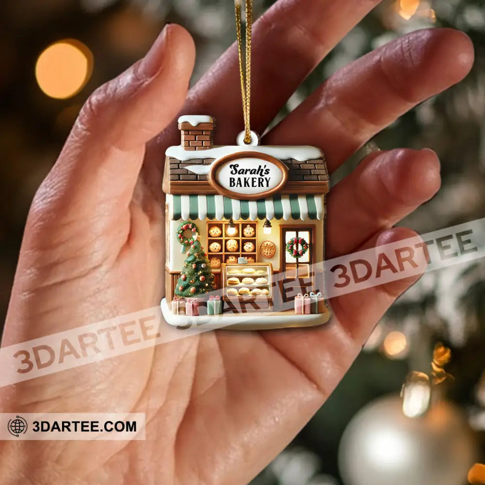 Custom Name Bakery Store Ornament Christmas Decoration