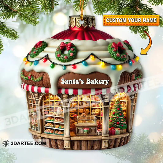 Custom Name Bakery Store Ornament Christmas Decoration