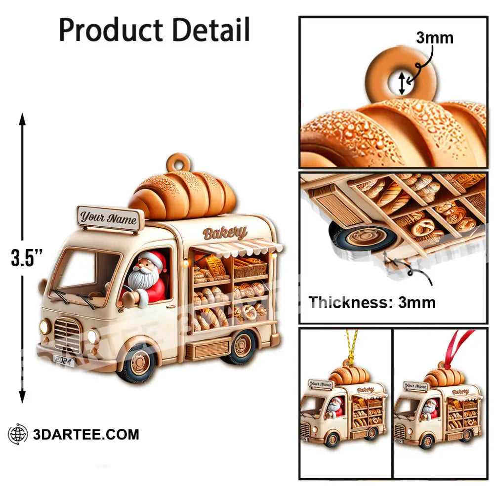 Custom Name Bakery Store Ornament Christmas Decoration