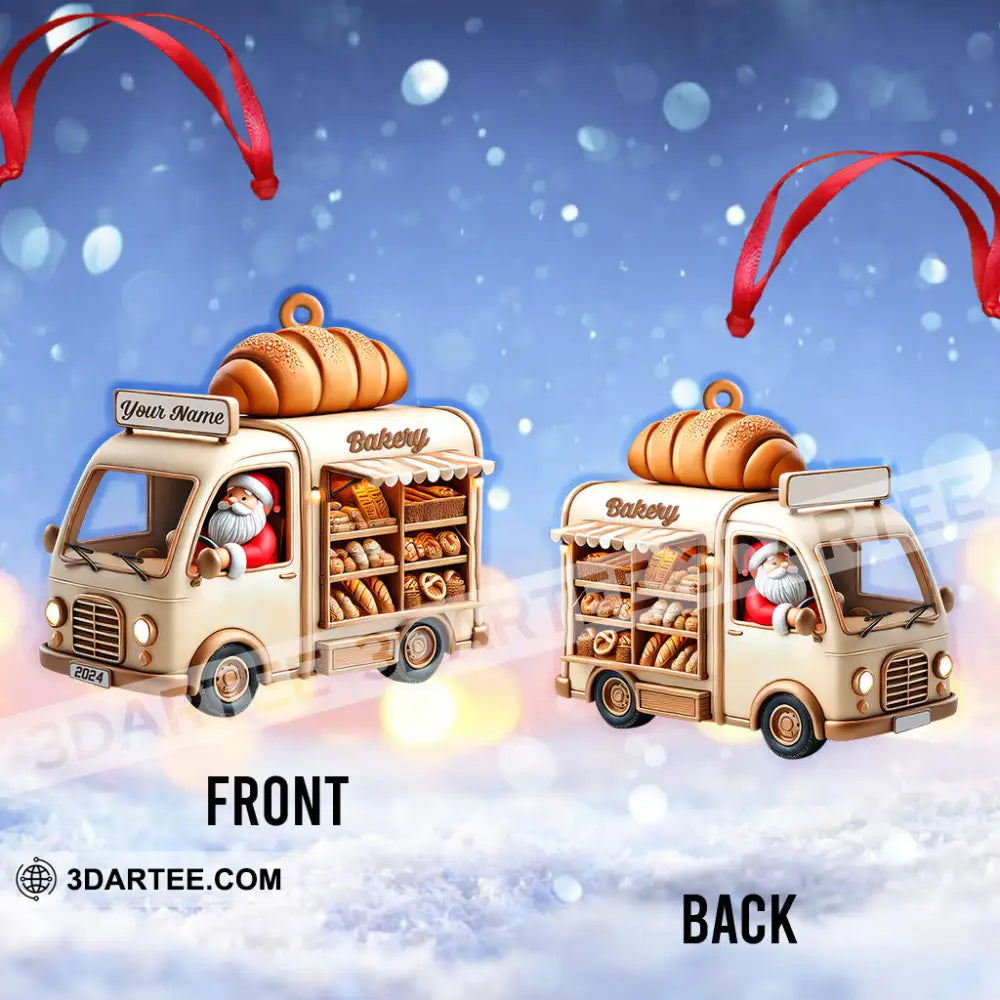 Custom Name Bakery Store Ornament Christmas Decoration