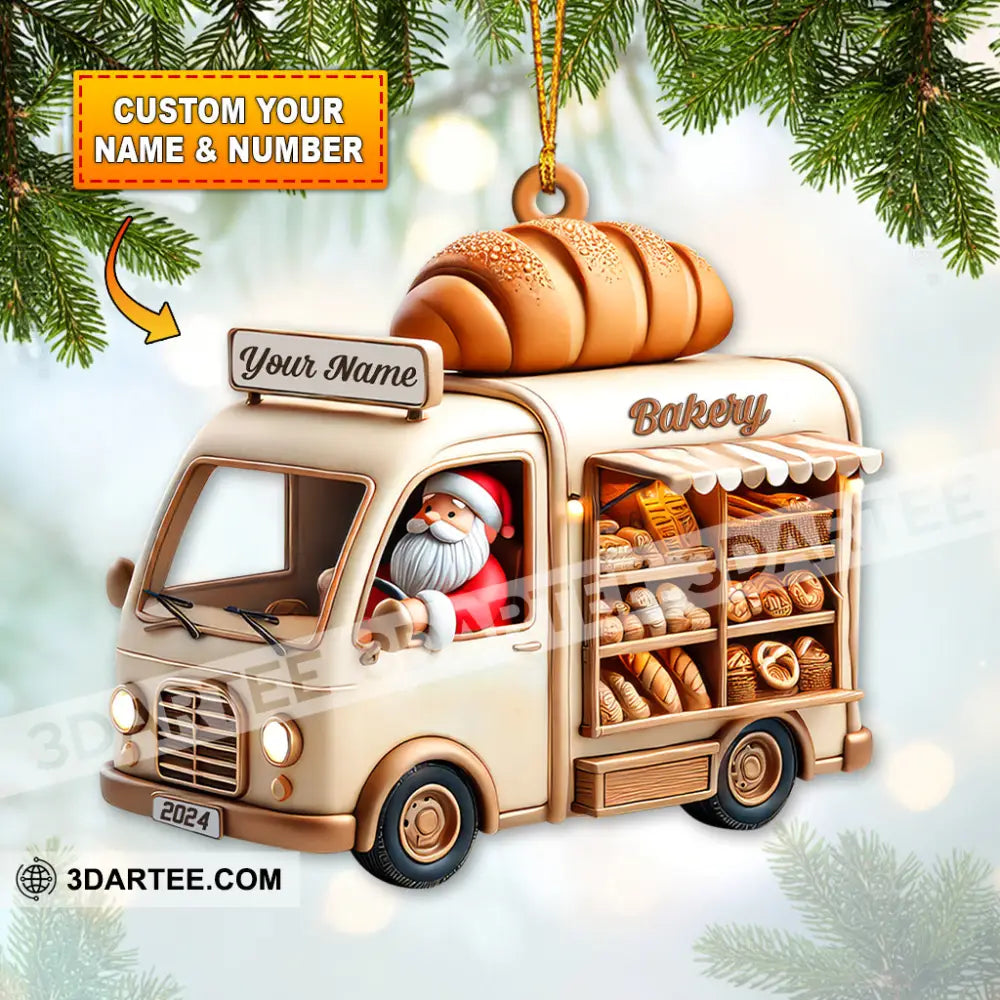 Custom Name Bakery Store Ornament Christmas Decoration
