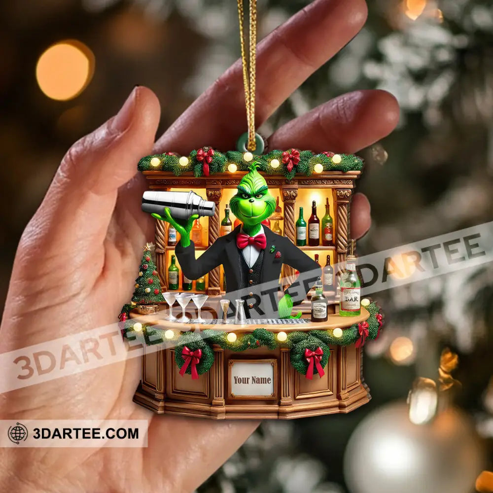 Custom Name Barista Ornament Bartender Christmas Gift