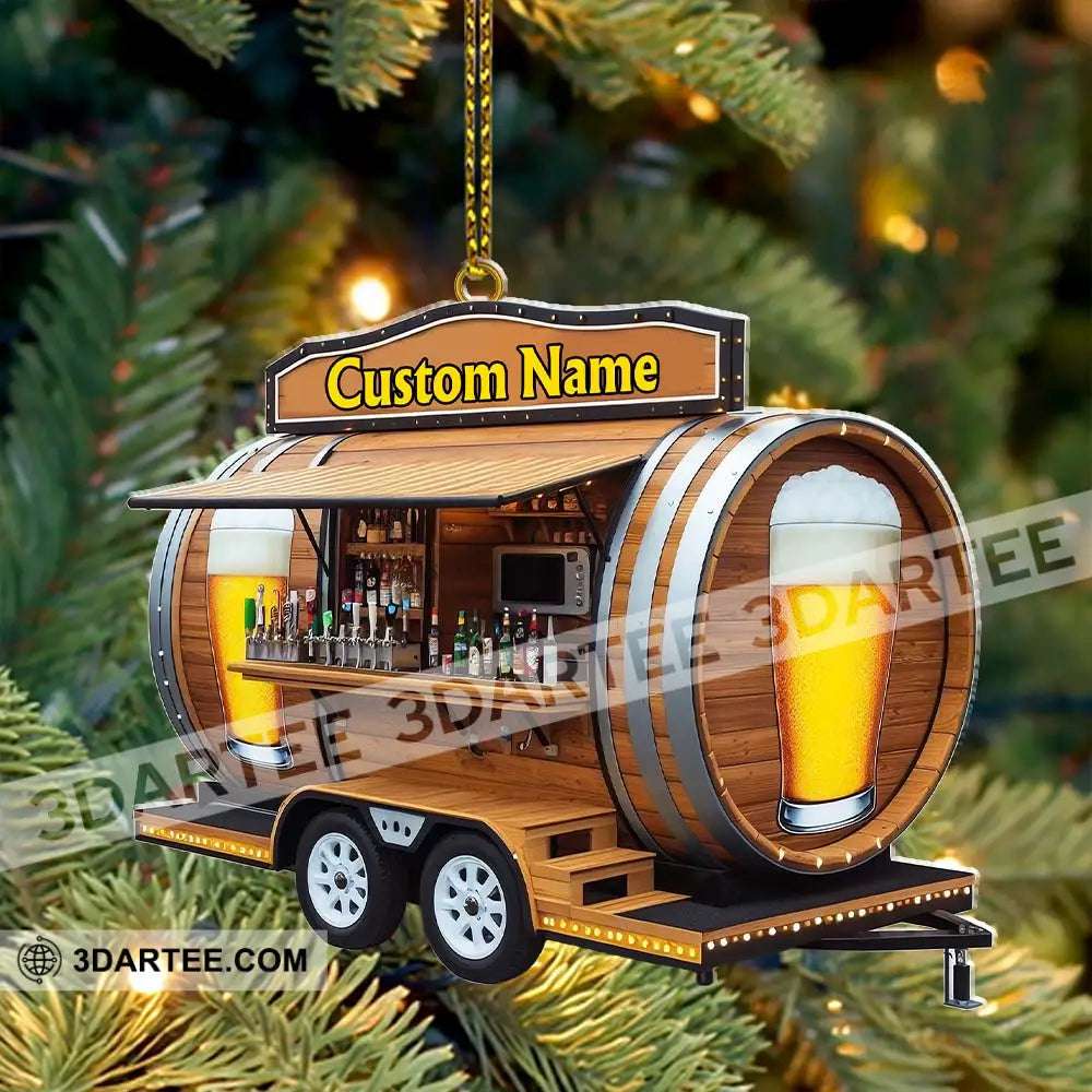 Custom Name Barista Ornament Christmas Decoration