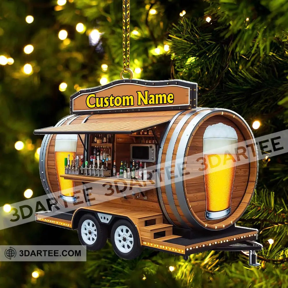 Custom Name Barista Ornament Christmas Decoration