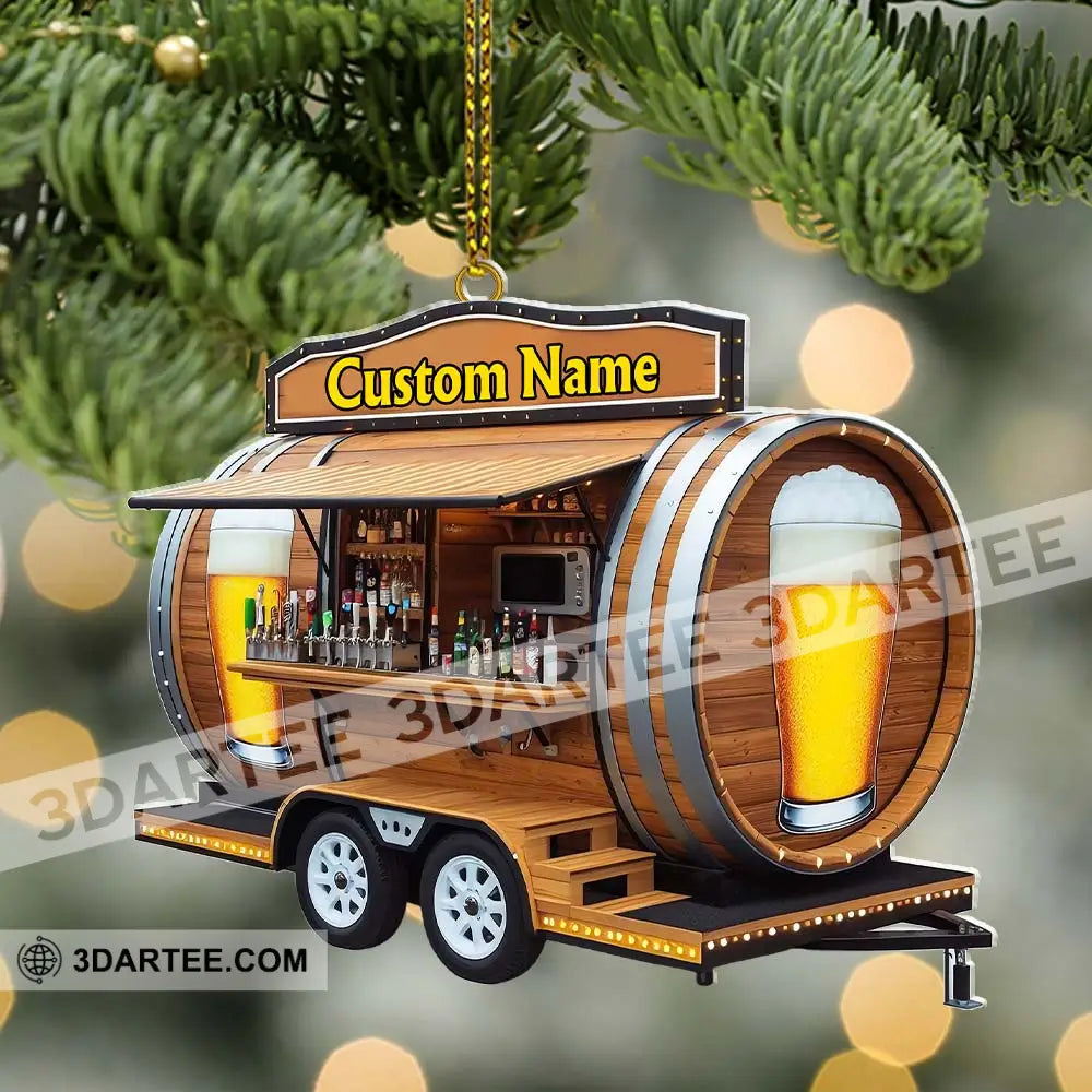 Custom Name Barista Ornament Christmas Decoration