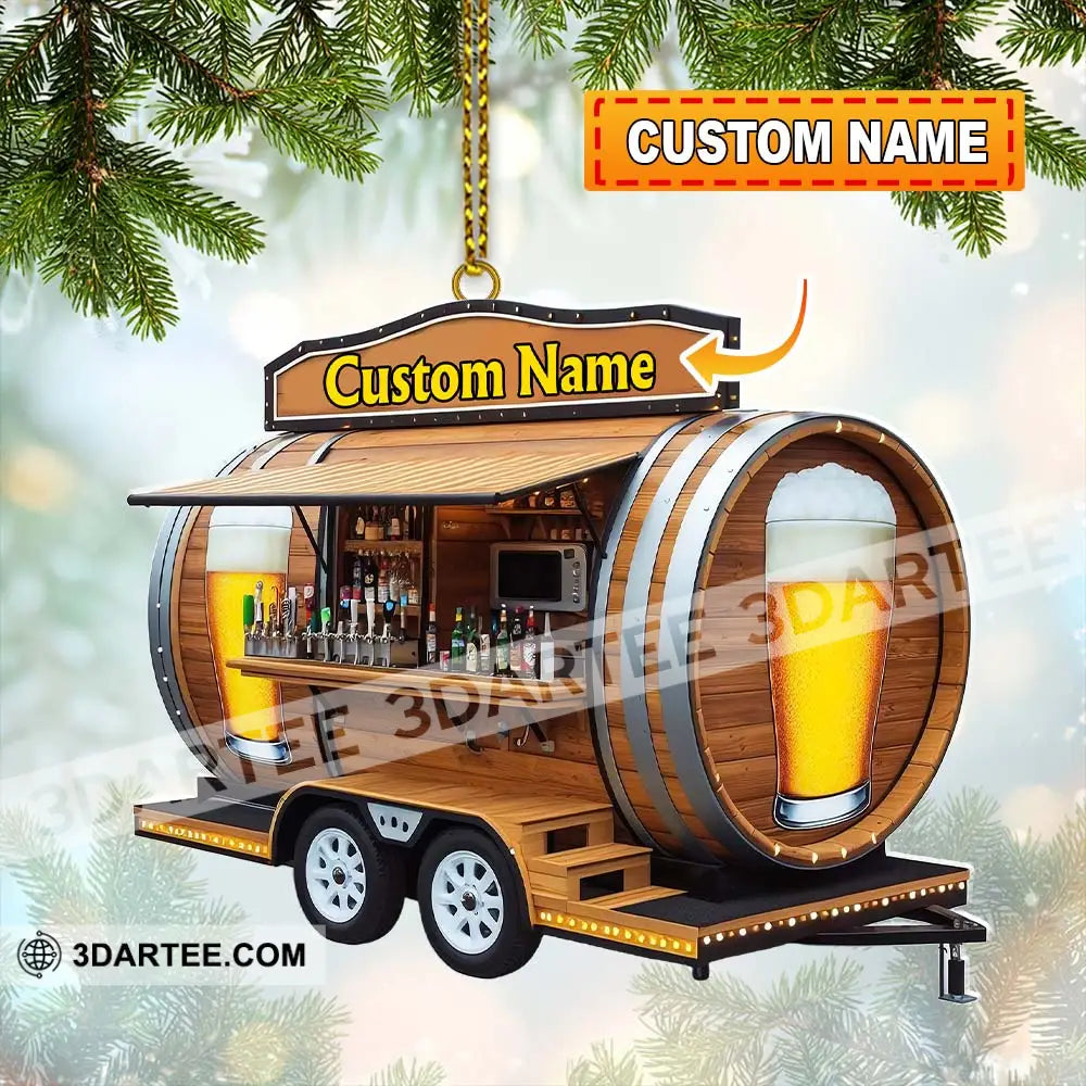 Custom Name Barista Ornament Christmas Decoration