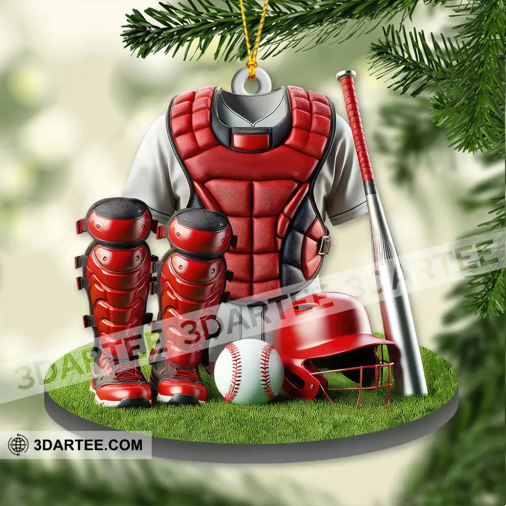 Custom Name Baseball Ornament Lover Christmas Gift 3.54’’ / 1