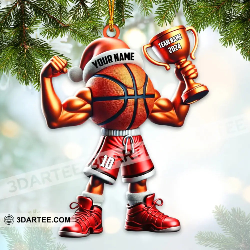 Custom Name Basketball Ornament Lover Christmas Gift