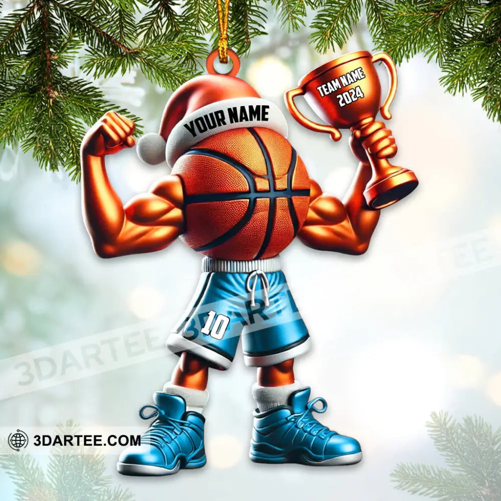 Custom Name Basketball Ornament Lover Christmas Gift