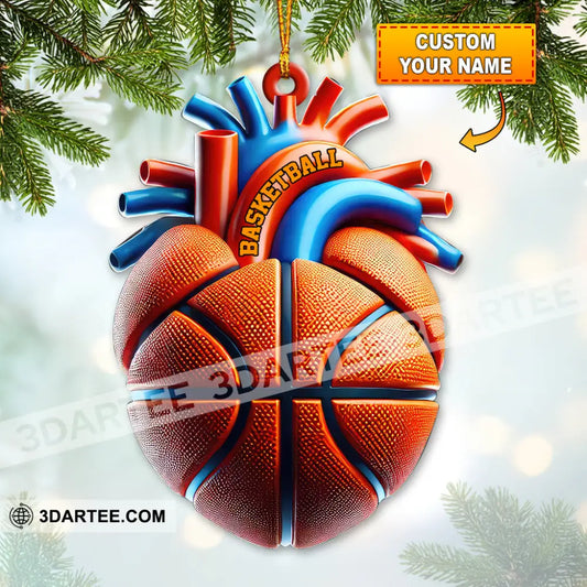 Custom Name Basketball Ornament Lover Christmas Gift