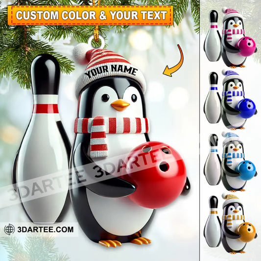 Custom Name Bowling Ornament Lover Christmas Gift