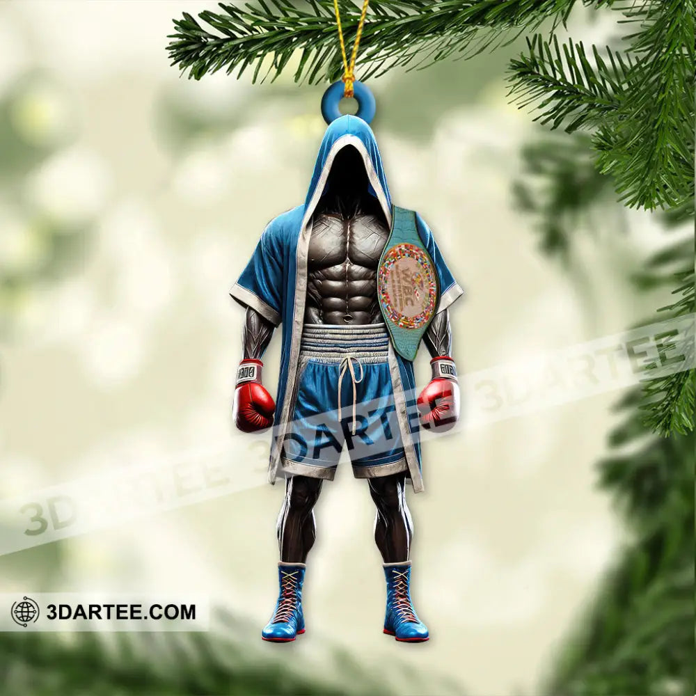 Custom Name Boxing Ornament Christmas Gift For Lover 3.54’’ / 1