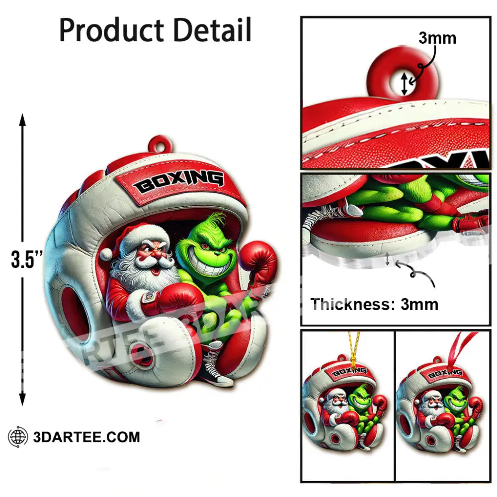 Custom Name Boxing Ornament Christmas Gift For Lover