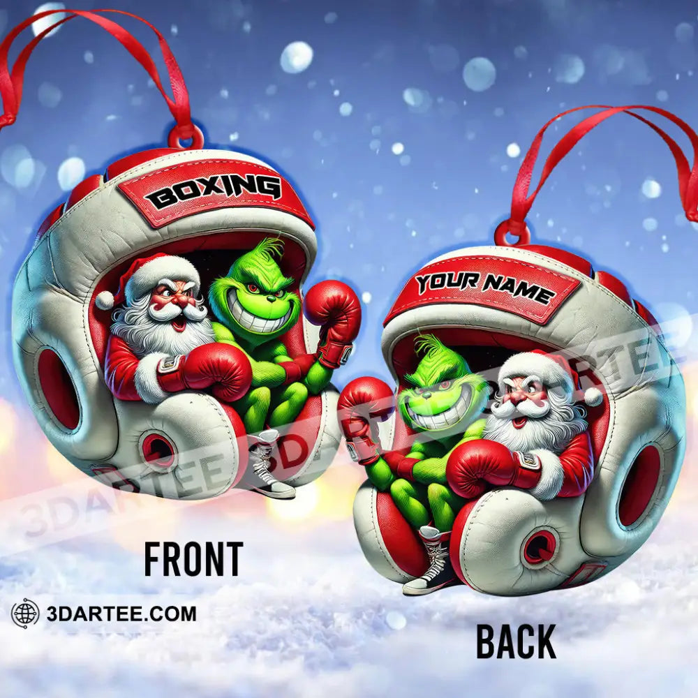 Custom Name Boxing Ornament Christmas Gift For Lover