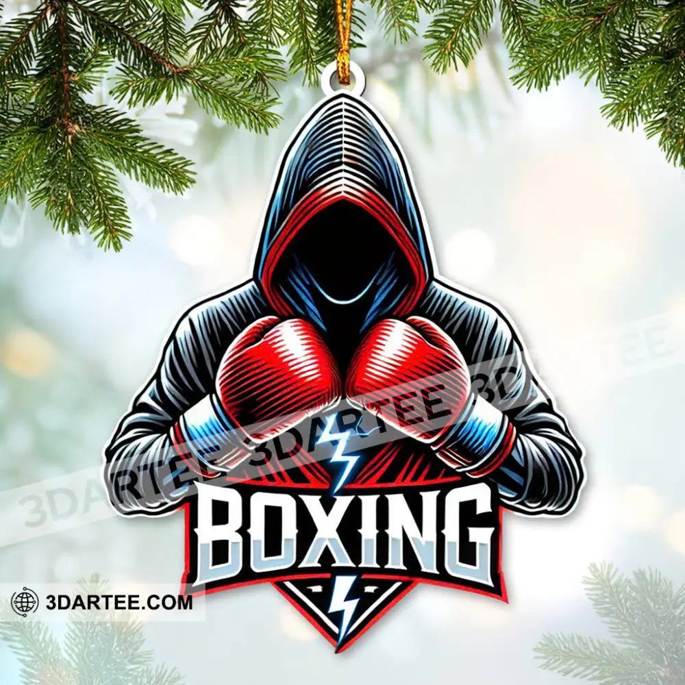 Custom Name Boxing Ornament Christmas Gift For Lover