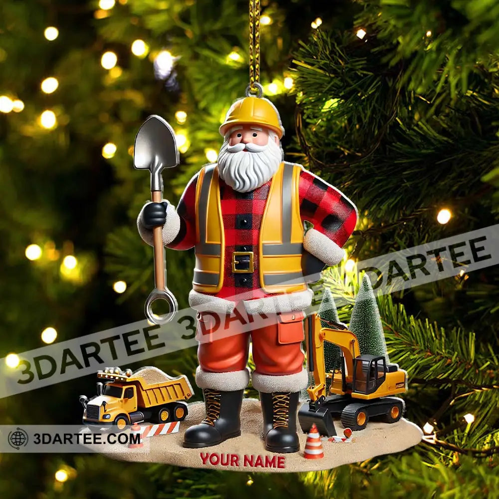 Custom Name Builder Santa Ornament Christmas Gift