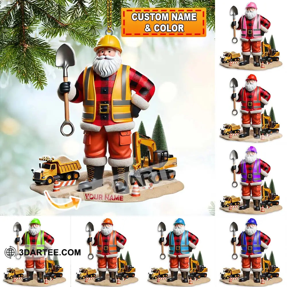 Custom Name Builder Santa Ornament Christmas Gift