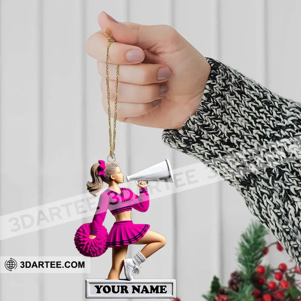 Custom Name Cheerleader Ornament Christmas Gift