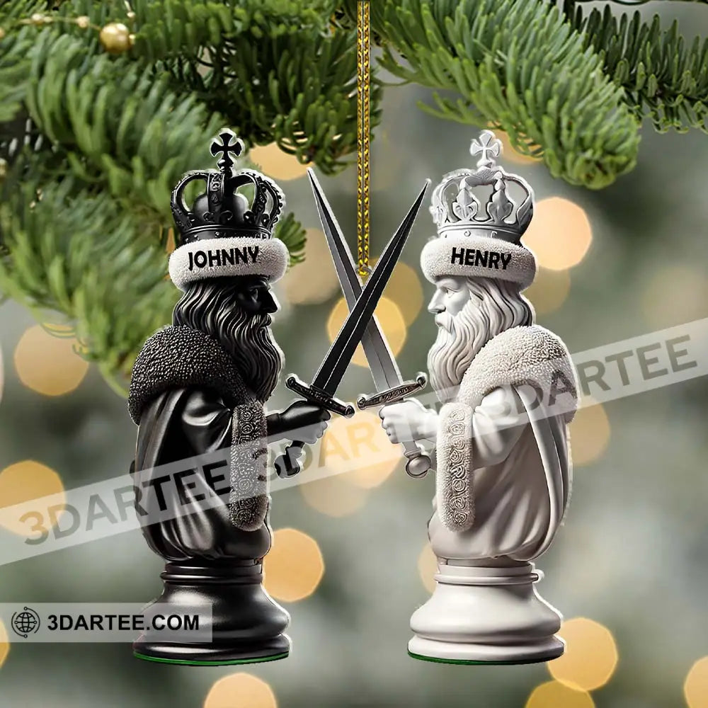 Custom Name Chess Ornament Lover Christmas Gift