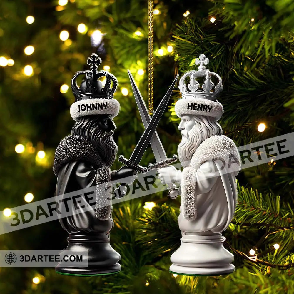 Custom Name Chess Ornament Lover Christmas Gift