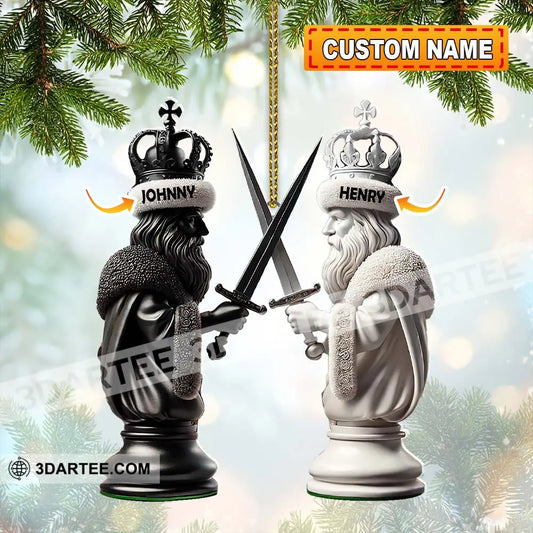 Custom Name Chess Ornament Lover Christmas Gift