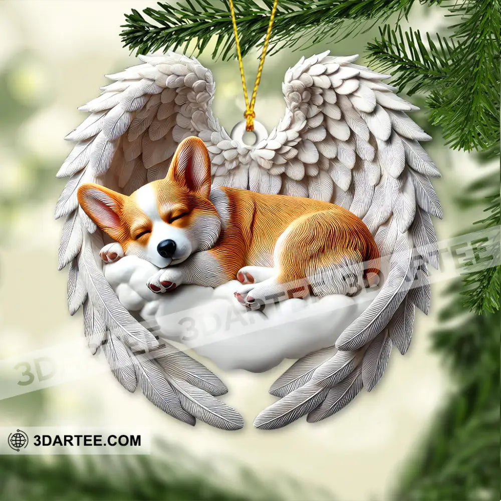 Custom Name Corgi Ornament Lover Christmas Gift 3.54’’ / 1