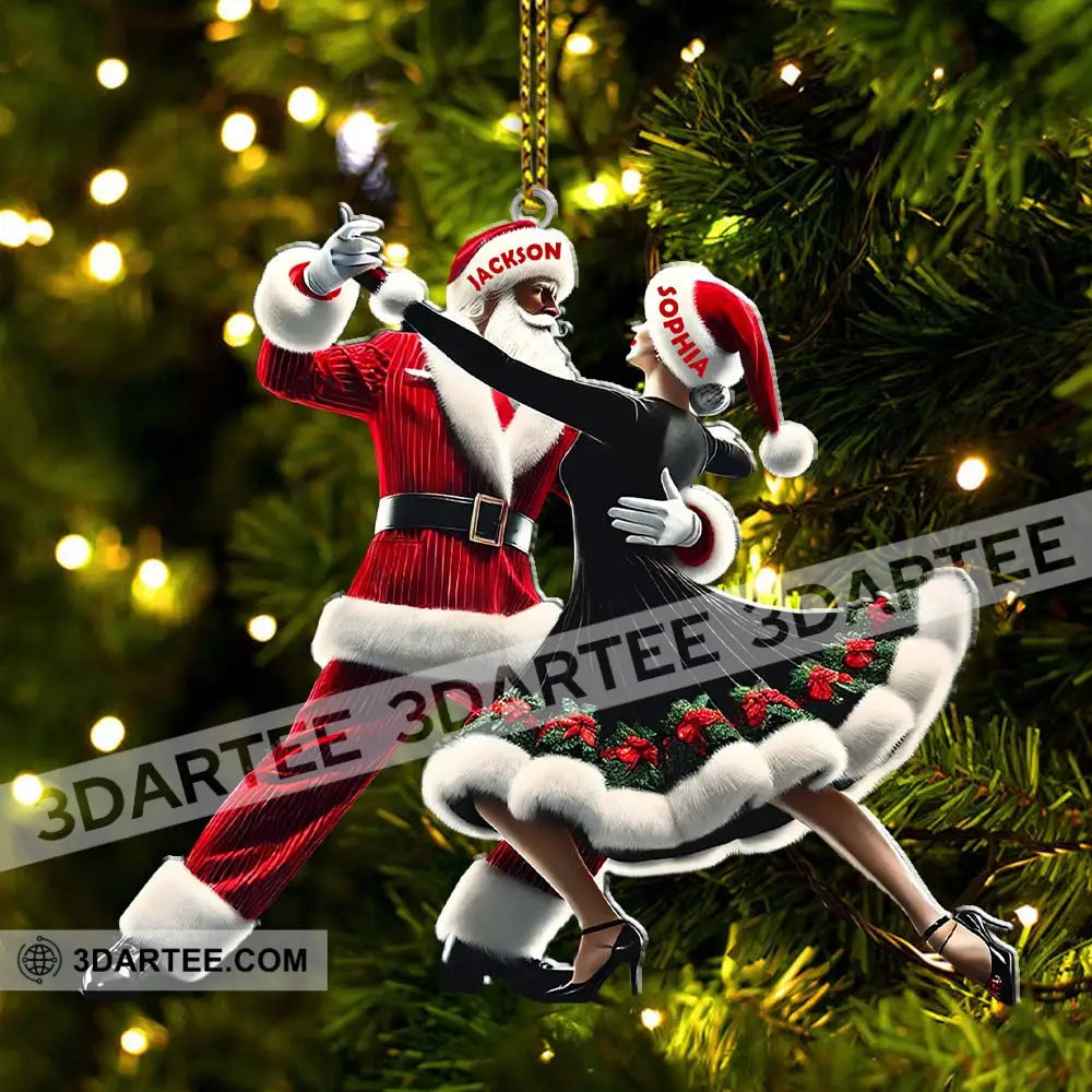 Custom Name Couple Dance Ornament Christmas Gift